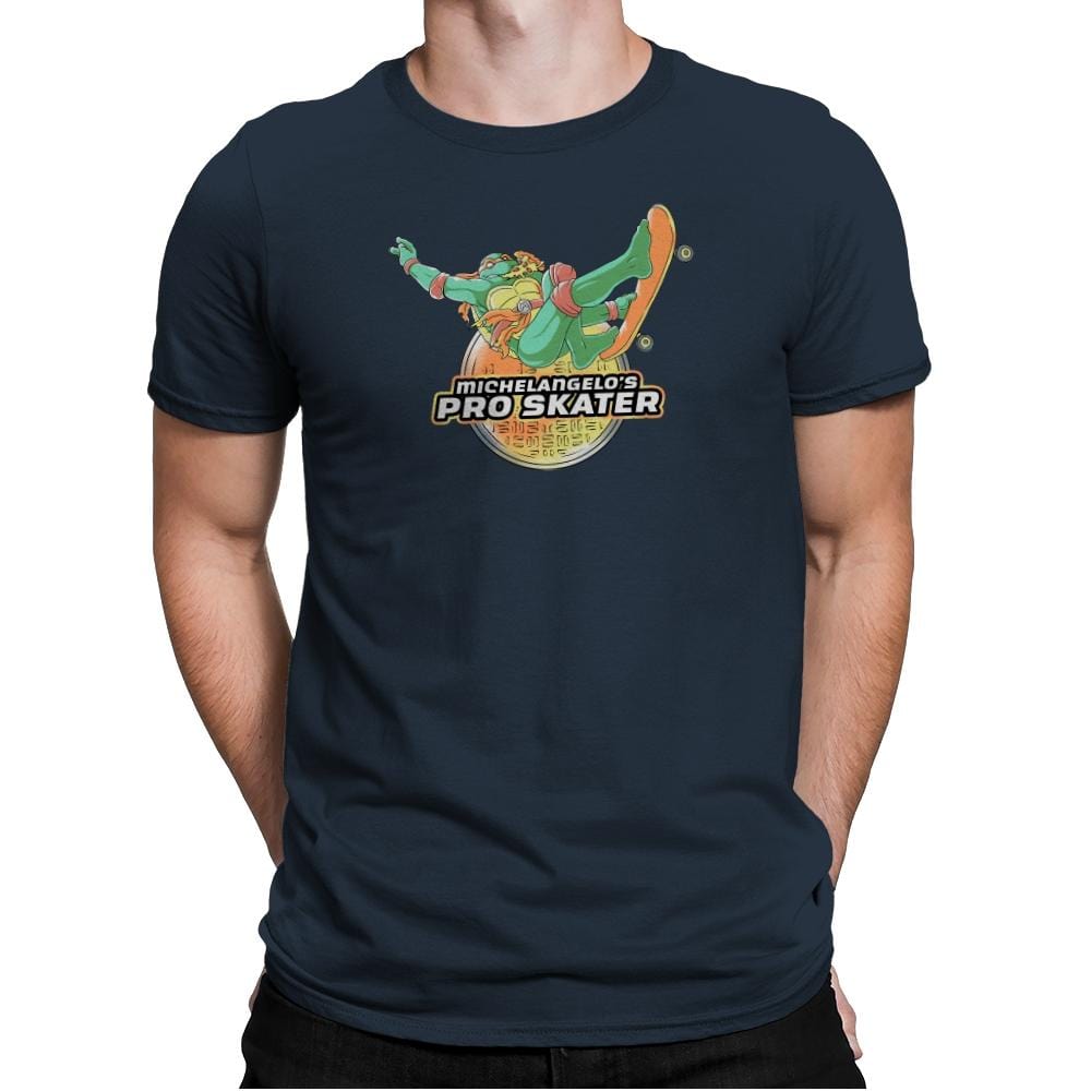 Mikey's Pro Skater - Mens Premium T-Shirts RIPT Apparel Small / Indigo