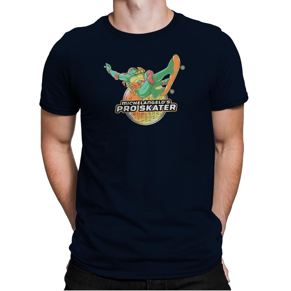 Mikey's Pro Skater - Mens Premium T-Shirts RIPT Apparel Small / Midnight Navy