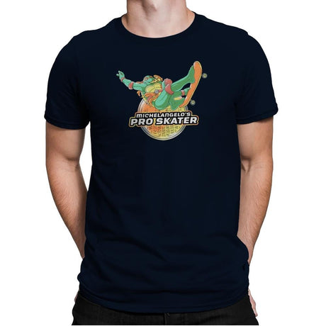 Mikey's Pro Skater - Mens Premium T-Shirts RIPT Apparel Small / Midnight Navy