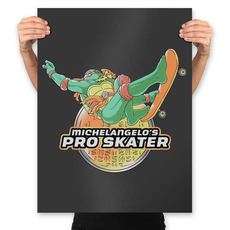 Mikey's Pro Skater - Prints Posters RIPT Apparel 18x24 / Charcoal