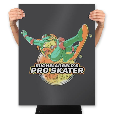Mikey's Pro Skater - Prints Posters RIPT Apparel 18x24 / Charcoal