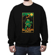 Mikey Tarot Card - Crew Neck Sweatshirt Crew Neck Sweatshirt RIPT Apparel Small / Black