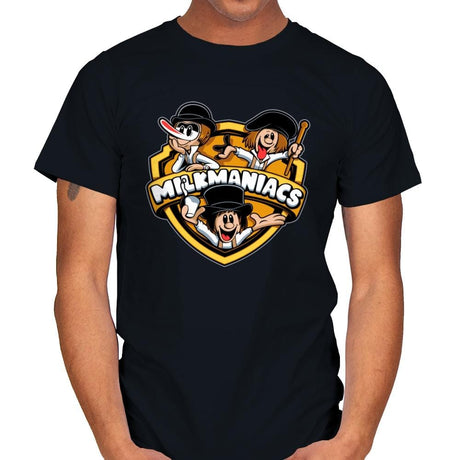 Milkmaniacs - Mens T-Shirts RIPT Apparel Small / Black