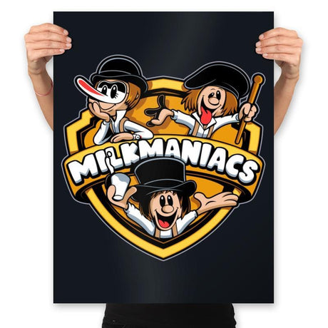 Milkmaniacs - Prints Posters RIPT Apparel 18x24 / Black
