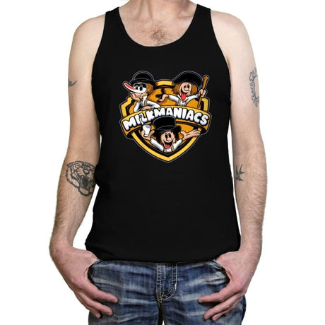 Milkmaniacs - Tanktop Tanktop RIPT Apparel X-Small / Black
