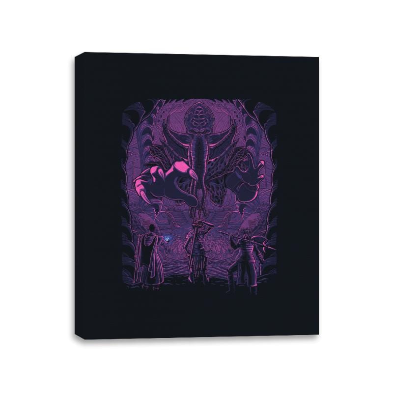Mindflayer's Den. - Canvas Wraps Canvas Wraps RIPT Apparel 11x14 / Black