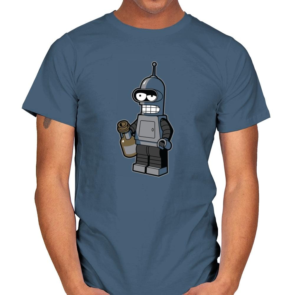 Mini Bendingbot Exclusive - Brick Tees - Mens T-Shirts RIPT Apparel Small / Indigo Blue