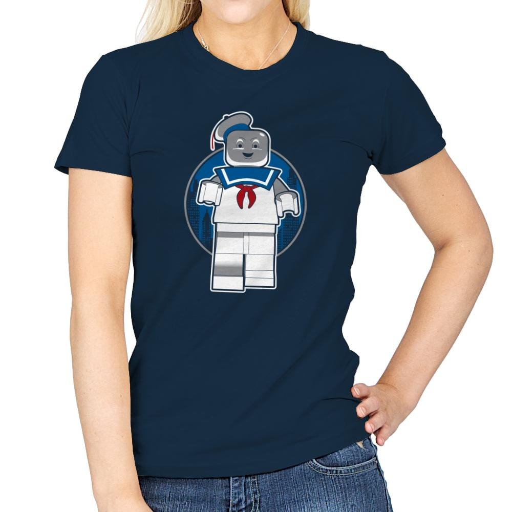 Mini Marshmallow Man Exclusive - Brick Tees - Womens T-Shirts RIPT Apparel Small / Navy