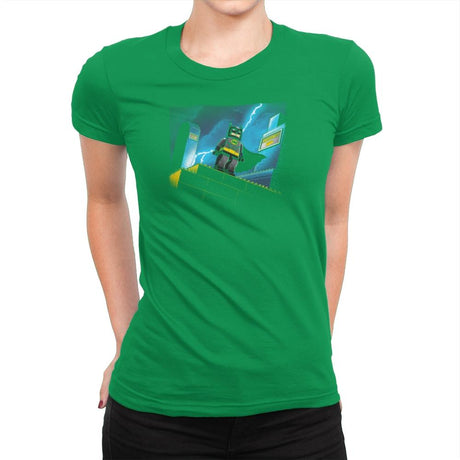Minibat: The Animated Series Exclusive - Womens Premium T-Shirts RIPT Apparel Small / Kelly Green