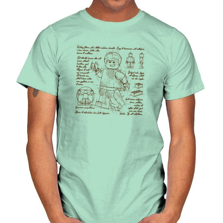 Minifigure Plan Exclusive - Brick Tees - Mens T-Shirts RIPT Apparel Small / Mint Green