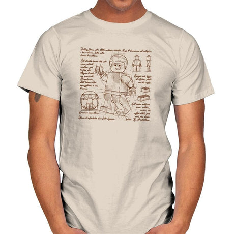 Minifigure Plan Exclusive - Brick Tees - Mens T-Shirts RIPT Apparel Small / Natural