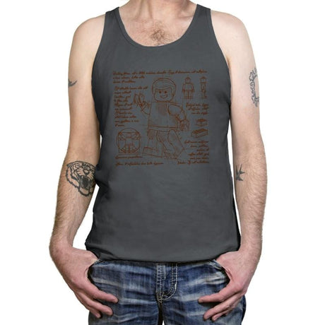 Minifigure Plan Exclusive - Brick Tees - Tanktop Tanktop RIPT Apparel X-Small / Asphalt