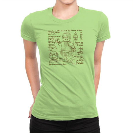Minifigure Plan Exclusive - Brick Tees - Womens Premium T-Shirts RIPT Apparel Small / Mint