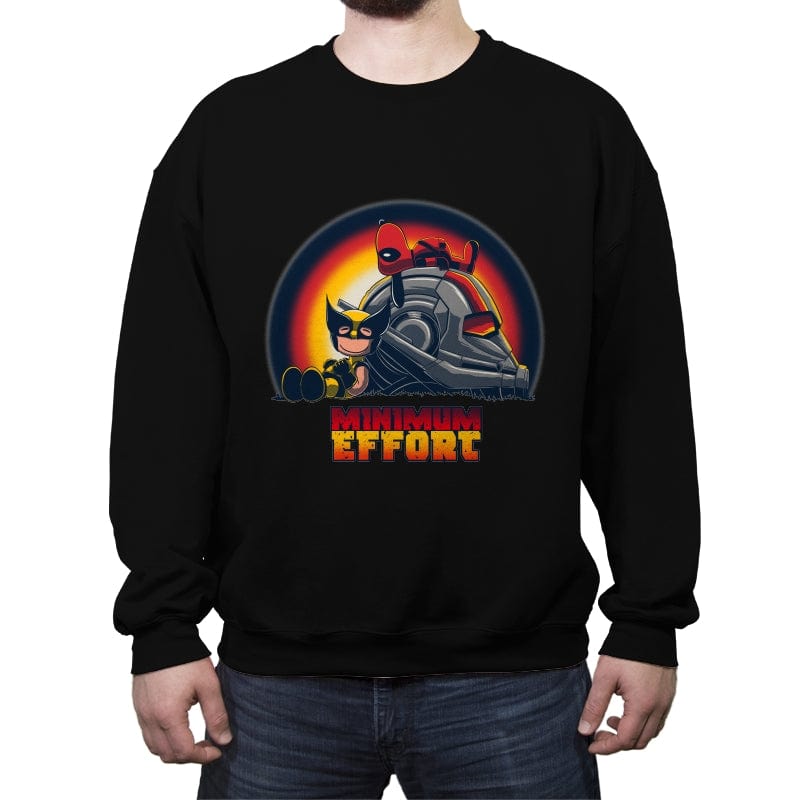 Minimum Effort - Crew Neck Sweatshirt Crew Neck Sweatshirt RIPT Apparel Small / Black