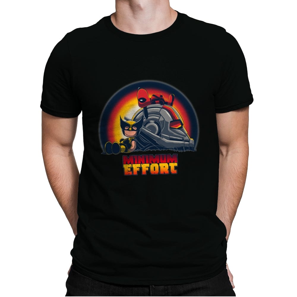 Minimum Effort - Mens Premium T-Shirts RIPT Apparel Small / Black