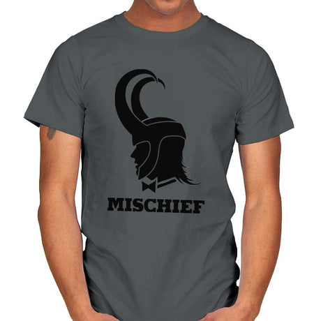 Mischief Boy - Mens T-Shirts RIPT Apparel Small / Charcoal