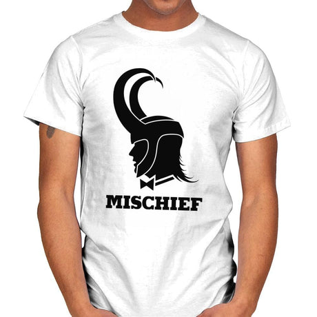 Mischief Boy - Mens T-Shirts RIPT Apparel Small / White