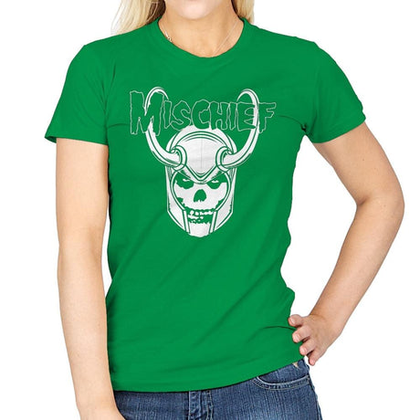 MISCHIEFS - Womens T-Shirts RIPT Apparel Small / Irish Green