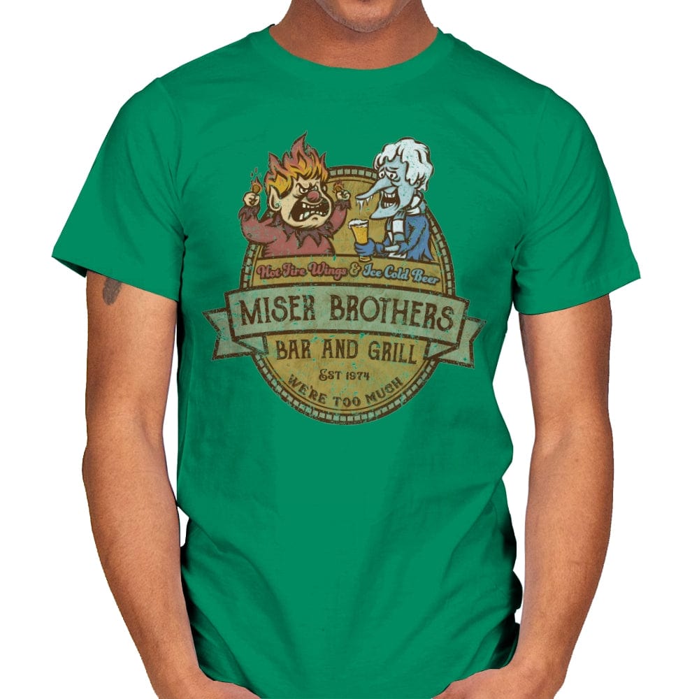 Miser Brothers Bar and Grill - Mens T-Shirts RIPT Apparel Small / Kelly