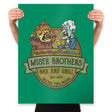 Miser Brothers Bar and Grill - Prints Posters RIPT Apparel 18x24 / Kelly