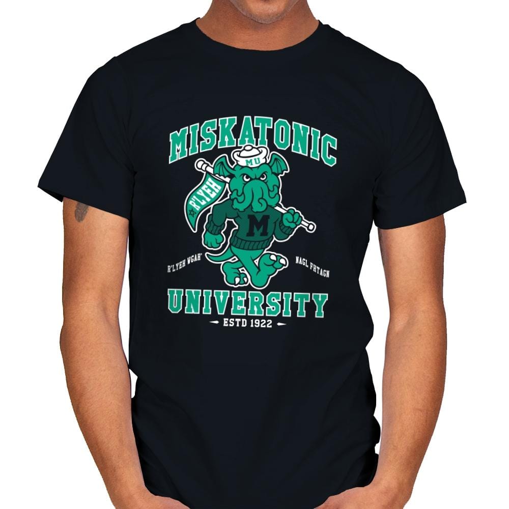 Miskatonic University - Mens T-Shirts RIPT Apparel Small / Black