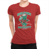 Miskatonic University - Womens Premium T-Shirts RIPT Apparel Small / Red