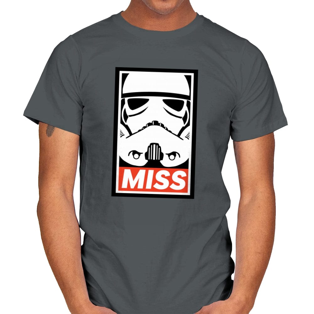 Miss - Mens T-Shirts RIPT Apparel Small / Charcoal