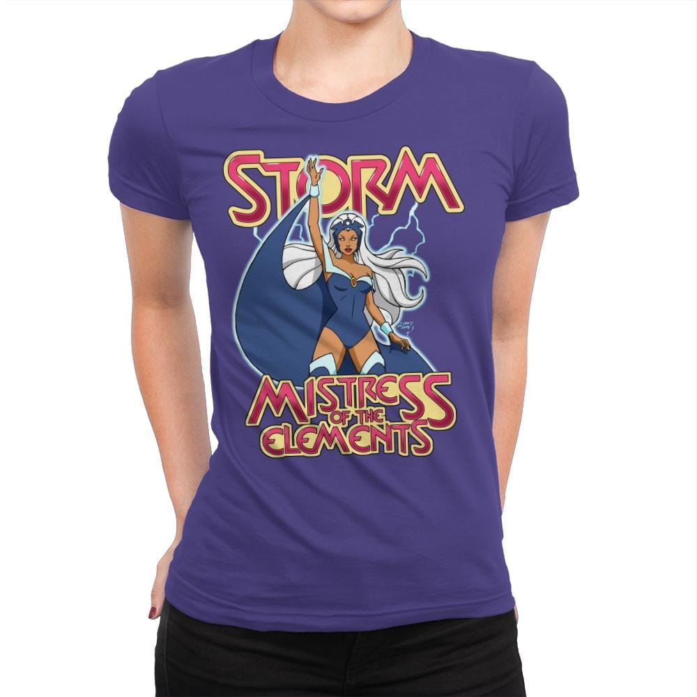 Mistress of the Elements - Anytime - Womens Premium T-Shirts RIPT Apparel Small / Purple Rush