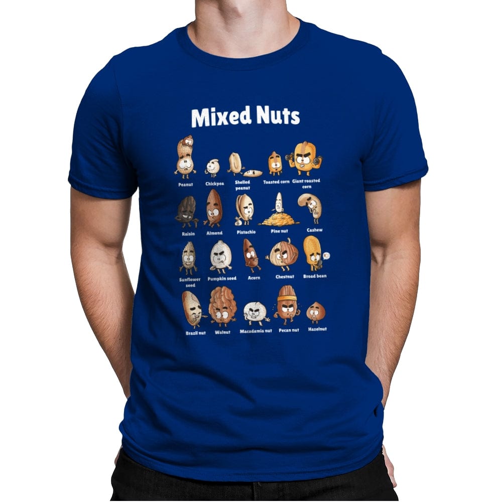 Mixed Nuts - Mens Premium T-Shirts RIPT Apparel Small / Royal