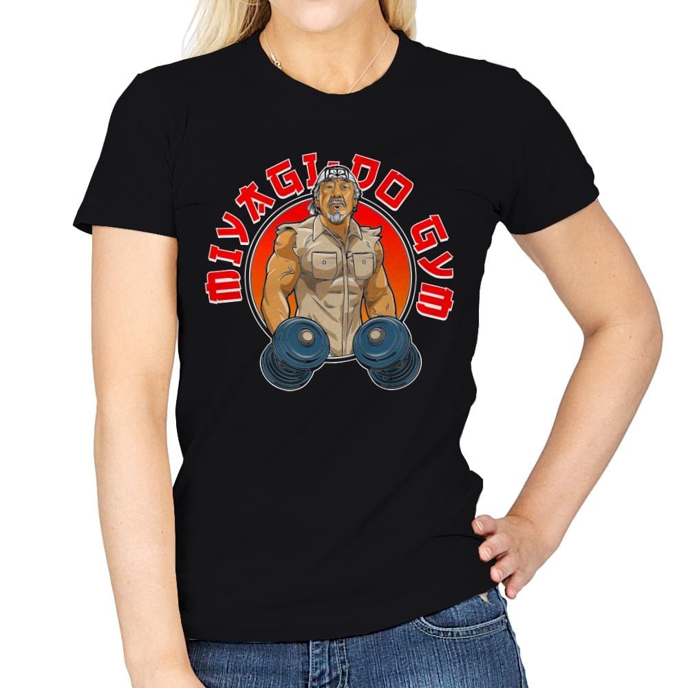 Miyagi-Do Gym - Womens T-Shirts RIPT Apparel Small / Black