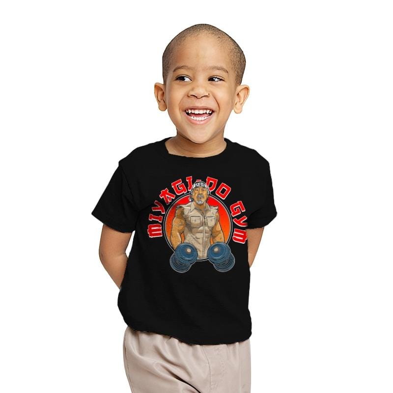 Miyagi-Do Gym - Youth T-Shirts RIPT Apparel X-small / Black