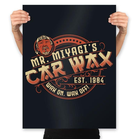Miyagi's Car Wax - Prints Posters RIPT Apparel 18x24 / Black