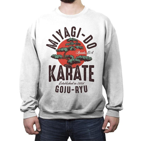 Miyago-Do Karate - Crew Neck Sweatshirt Crew Neck Sweatshirt RIPT Apparel Small / White