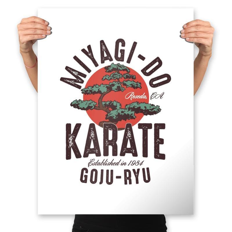 Miyago-Do Karate - Prints Posters RIPT Apparel 18x24 / White