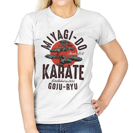 Miyago-Do Karate - Womens T-Shirts RIPT Apparel Small / White