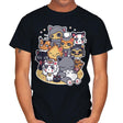 Miyazaki Cats - Mens T-Shirts RIPT Apparel Small / Black