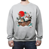 Miyazaki's ark - Crew Neck Sweatshirt Crew Neck Sweatshirt RIPT Apparel Small / Sport Gray