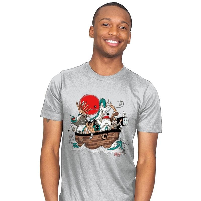 Miyazaki's ark - Mens T-Shirts RIPT Apparel Small / Silver