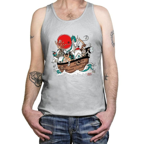 Miyazaki's ark - Tanktop Tanktop RIPT Apparel X-Small / Silver