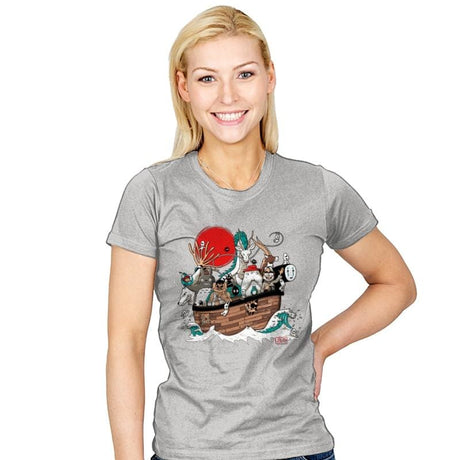 Miyazaki's ark - Womens T-Shirts RIPT Apparel