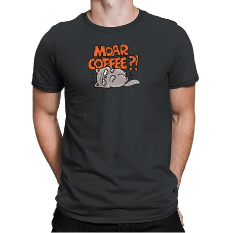 Moar Coffee - Mens Premium T-Shirts RIPT Apparel Small / Heavy Metal