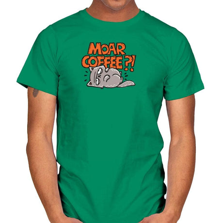 Moar Coffee - Mens T-Shirts RIPT Apparel Small / Kelly