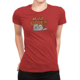 Moar Coffee - Womens Premium T-Shirts RIPT Apparel Small / Red