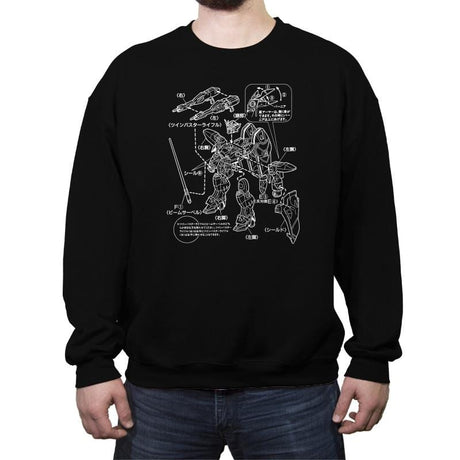 Modeling Skills Helpful Exclusive - Anime History Lesson - Crew Neck Sweatshirt Crew Neck Sweatshirt RIPT Apparel