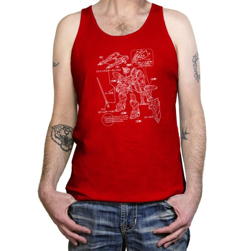 Modeling Skills Helpful Exclusive - Anime History Lesson - Tanktop Tanktop RIPT Apparel X-Small / Red