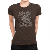 Modeling Skills Helpful Exclusive - Anime History Lesson - Womens Premium T-Shirts RIPT Apparel Small / Dark Chocolate