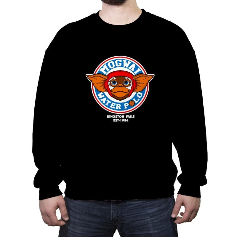 Mogwai water polo - Crew Neck Sweatshirt Crew Neck Sweatshirt RIPT Apparel Small / Black