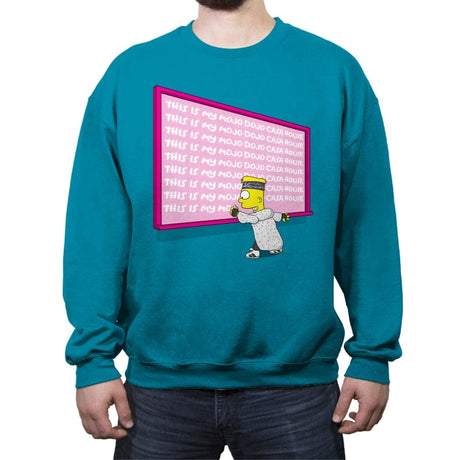 Mojo Dojo - Crew Neck Sweatshirt Crew Neck Sweatshirt RIPT Apparel Small / Antique Sapphire