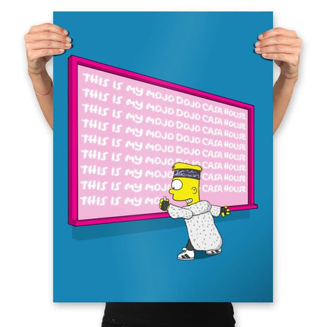 Mojo Dojo - Prints Posters RIPT Apparel 18x24 / Sapphire