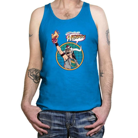 Mola Ram, Planeteer of Doom Exclusive - Tanktop Tanktop RIPT Apparel X-Small / Neon Blue